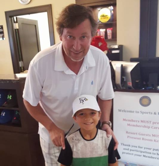 Teo and Wayne Gretzky